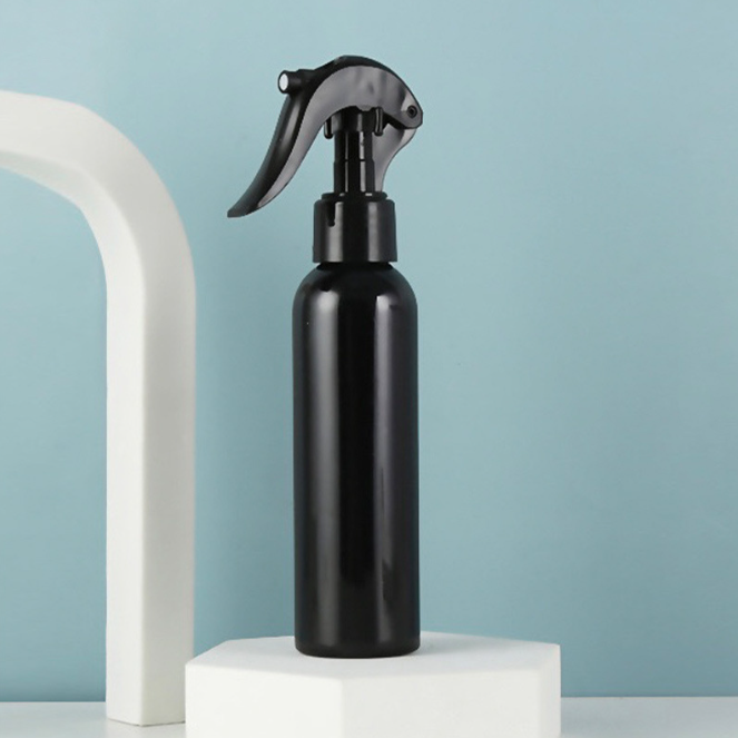trigger spray bottle 100ml 120ml 150 ml 200ml 250ml 300ml 500ml black plastic bottle water sprayer cosmetic bottle