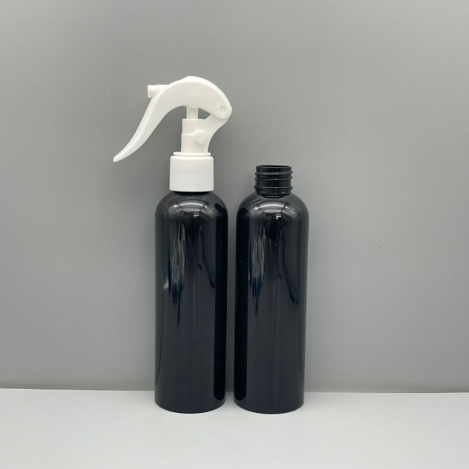 Hot Sale PET Spray Bottles Empty 200ml 300ml 500ml 8oz 4oz Amber Black Cosmetic Plastic Trigger Bottles 16oz