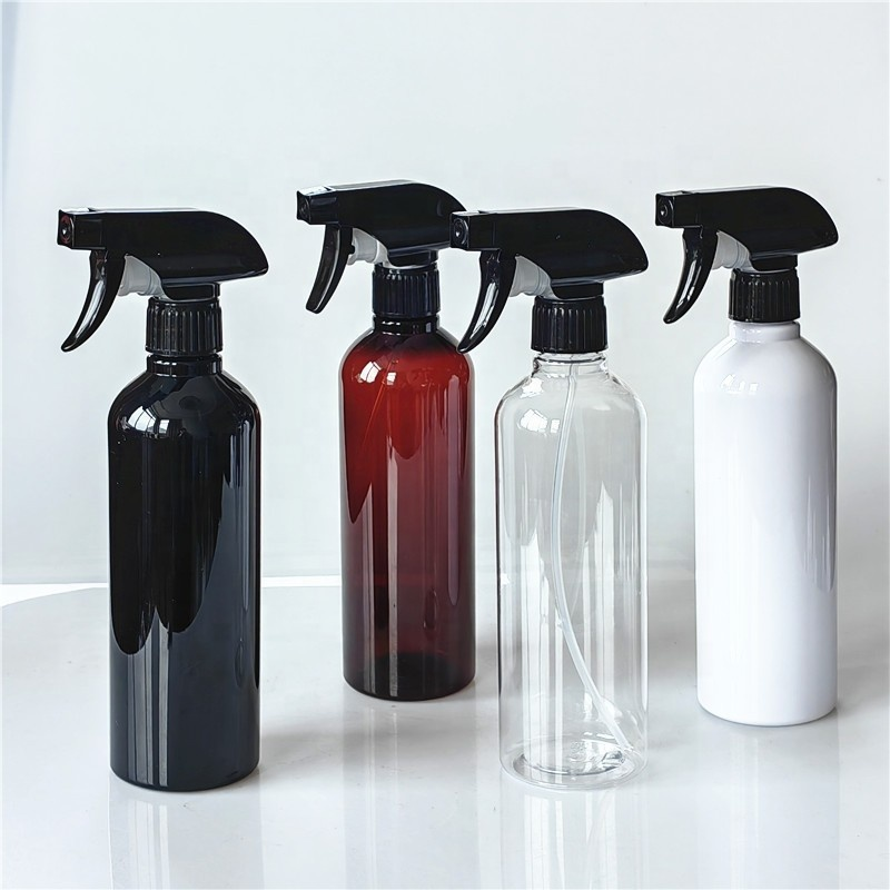 Transparent Empty PET Cleaner Hair Salon Plastic Cleaning Trigger Spray Bottle
