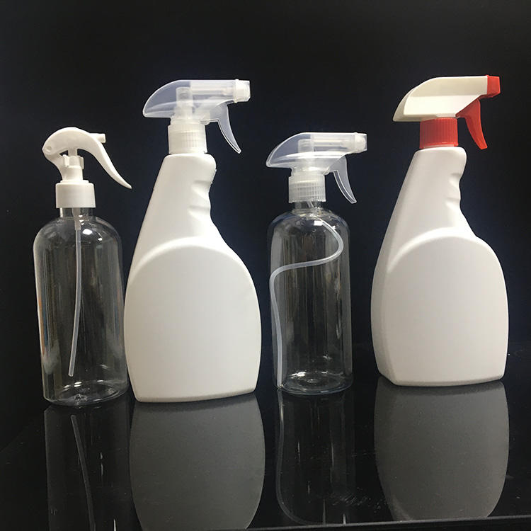 Wholesale Clear Transparent White Car Cleaning Solutions Trigger Chemical Spray Bottles 500ml 16oz Room Spray Bottle