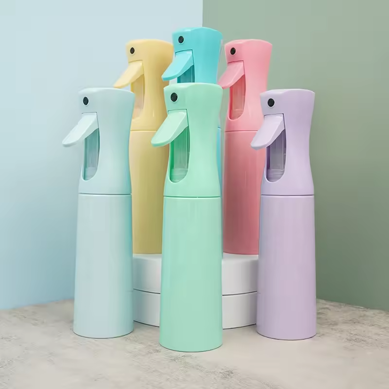 High-Pressure Continuous Perfume Mist Spray Pump Plastic Atomizer Bottle with Custom Logo Printing Water Cleaning Supplies