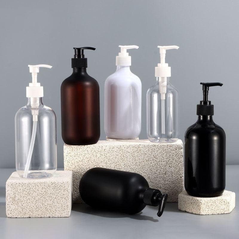 High Quality HDPE Plastic Bottle for Shampoo Body Wash Lotion Luxury Skin Care Packaging Custom Logo and Size