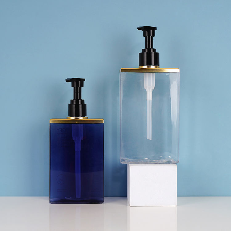 Customized Color 300ml 400ml 500ml HDPE Plastic Shampoo Bottle Pump Empty Hotel Cosmetic Packaging Design for Shower Gel