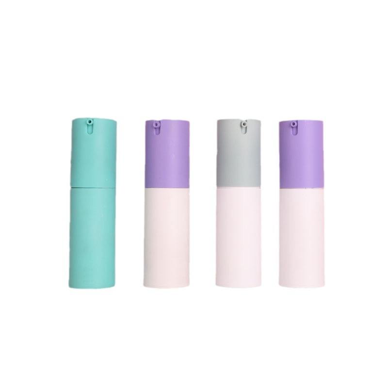 Wholesale Customized Plastic Airless Pump Bottles Cylinder Empty PP Vacuum Snap-In Cream Holder Sizes 30ml 50ml 80ml 100ml 150ml