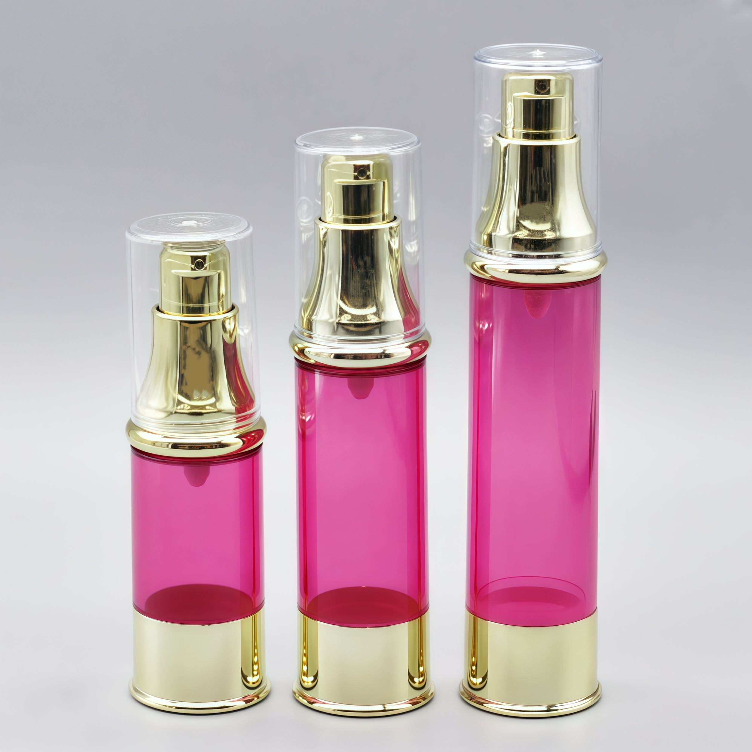 wholesale 20ml 30ml 40ml Chinese products Airless Pump Bottle Plastic Tubes PP Material with clear Top Cap for Lotion Treatment