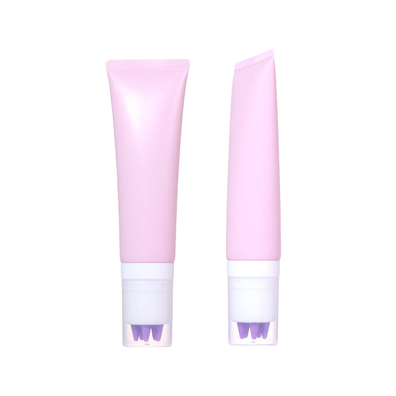 Transparent Cream Cosmetic Lotion Massage Replaceable Head Tube 100 ml PP Empty Glossy Matte Plastic Soft Squeeze Package