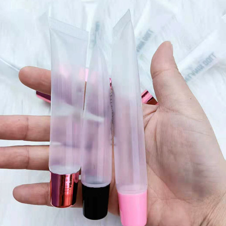 Trending Plastic Tubes 8ml 10ml 15ml Lipgloss Tubes Squeeze With Soft Lipgloss Tubes Private Label logo