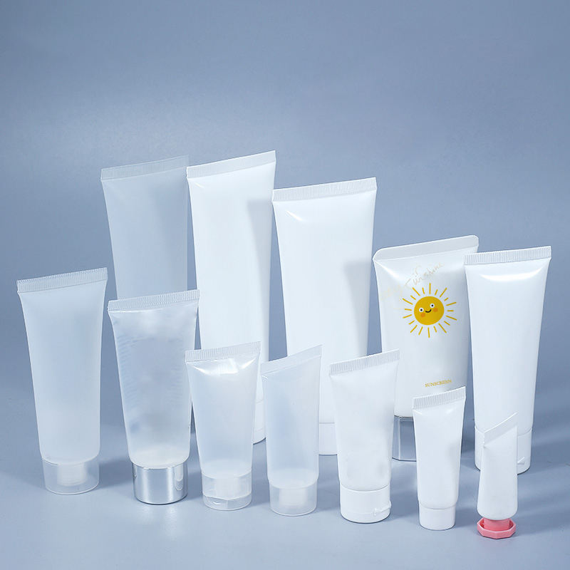 Wholesale Mini White Soft Plastic PE Tube Container 5ml 15ml 30ml 60ml Empty Shampoo Bottles Flip Top for Eye Cream Packaging