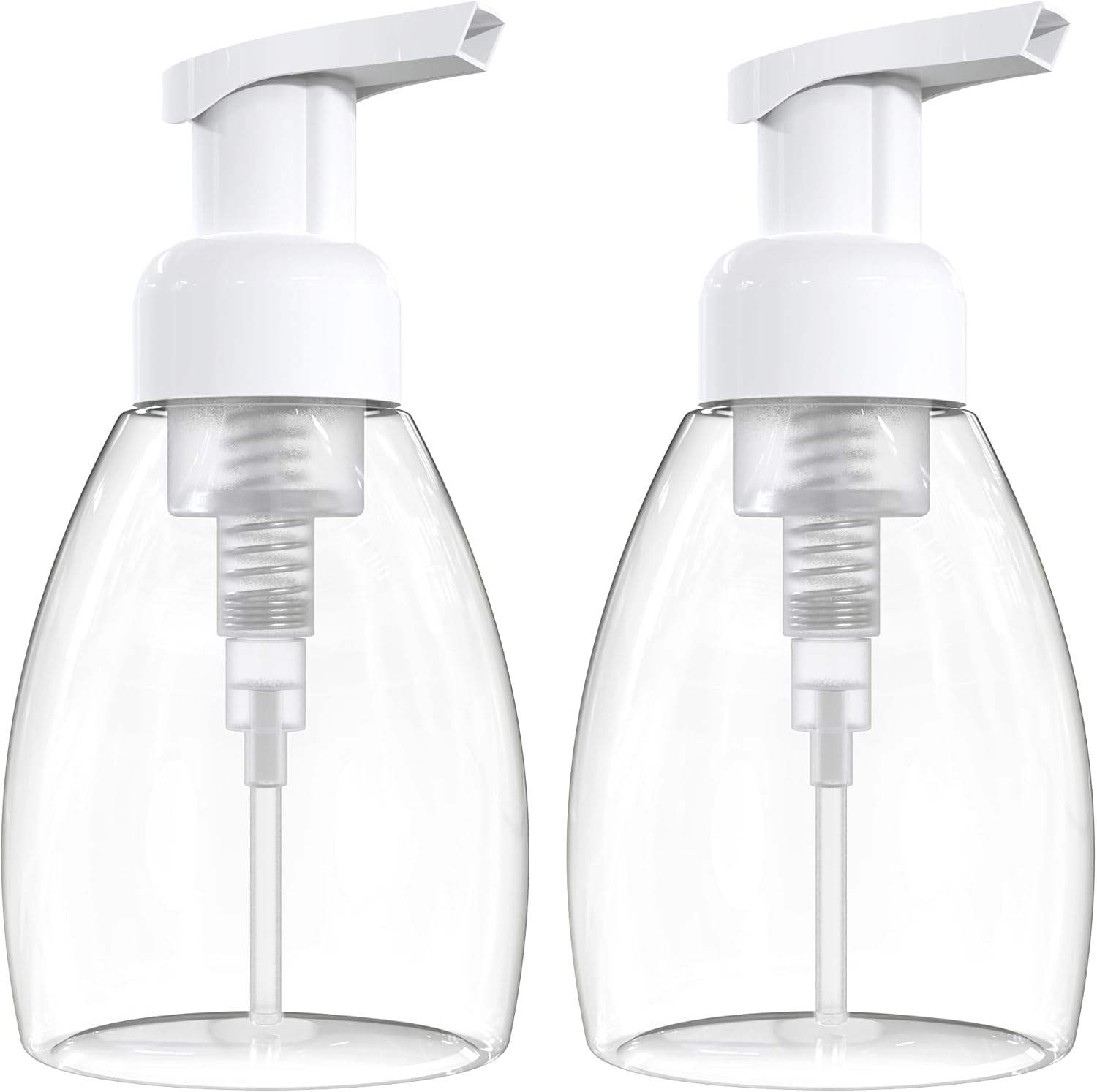 250/300ml Foaming Liquid Soap Container Foaming Soap Dispensers BPA Free Refillable Soap Bottles with Pump