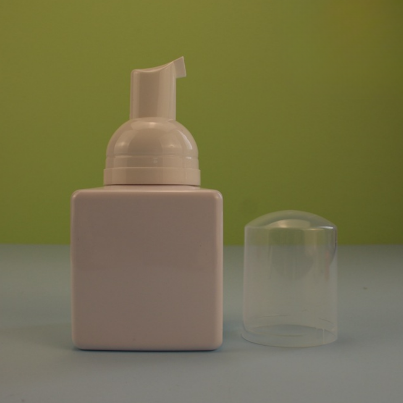 New 250ml Square Bottles Facial Cleanser Foaming Bottles New PET Pump Bottles for Cosmetic Packaging 