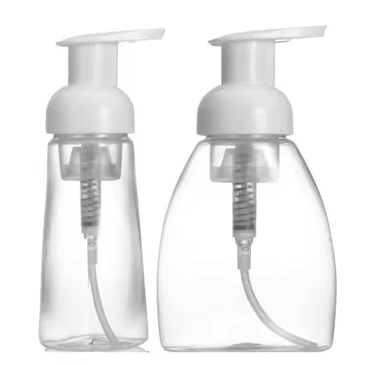 Direct Factory Supply Luxury Transparent Foam Pump Bottle Plastic Empty Foam Pump Bottles