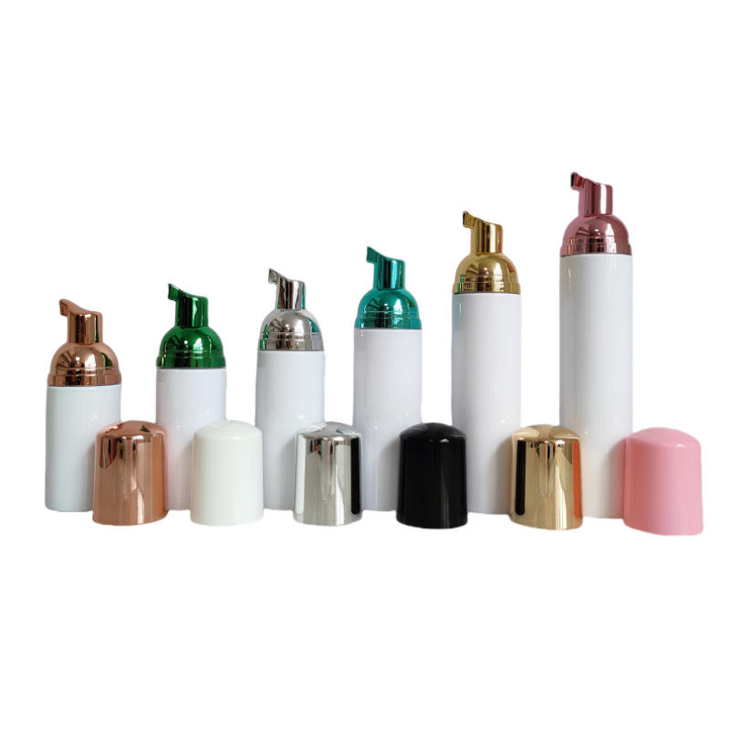 Foam Bottle 30ml 50ml Empty Facial Foaming Pink God Plastic Lash Shampoo Bottles Eyelash Extension Soap Foam Pump Cleanser Set