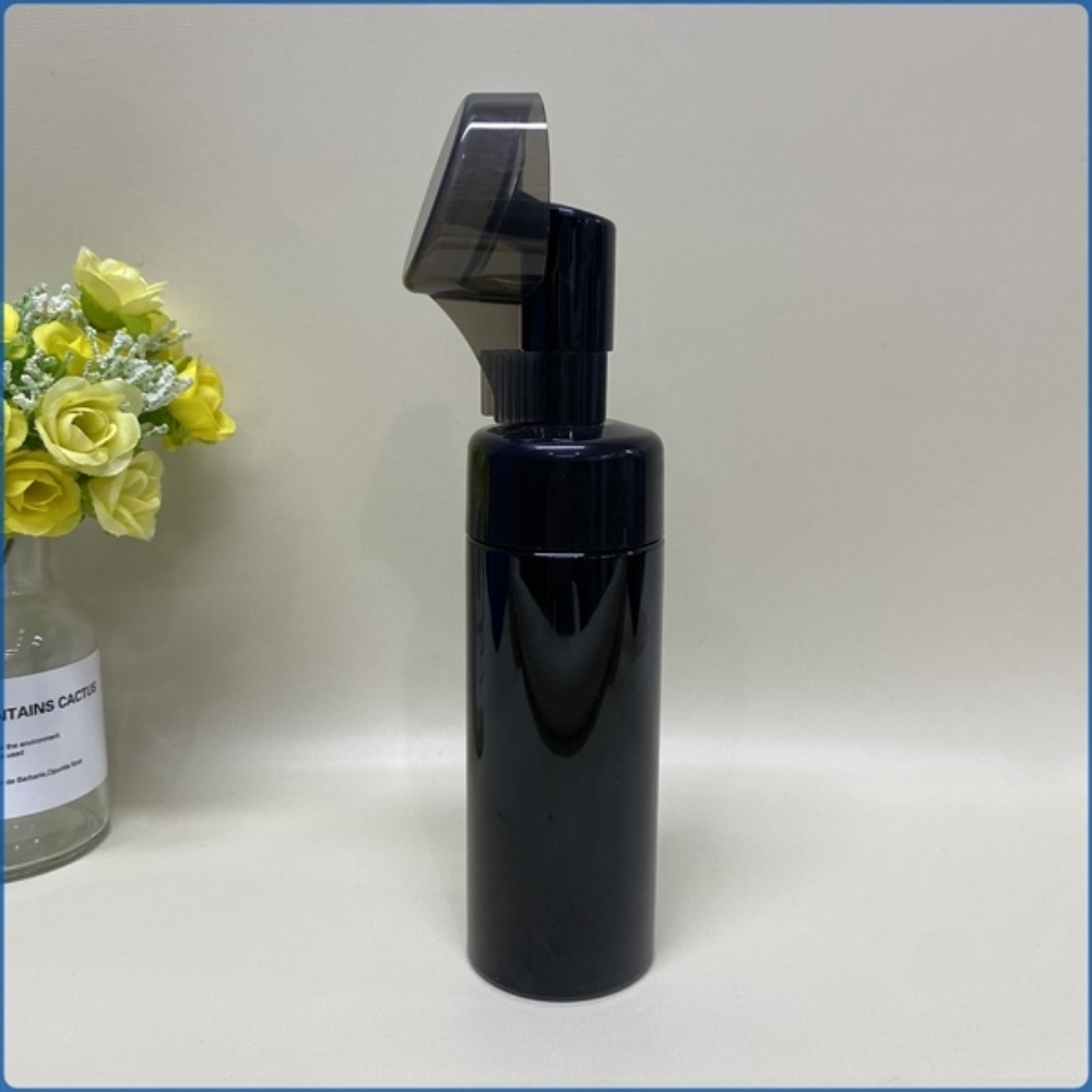 OEM/ODM Manufacturer Black PET Foaming Bottle 160ml - 42mm - 25g Luxury Black Foaming Facial Cleanser Bottle