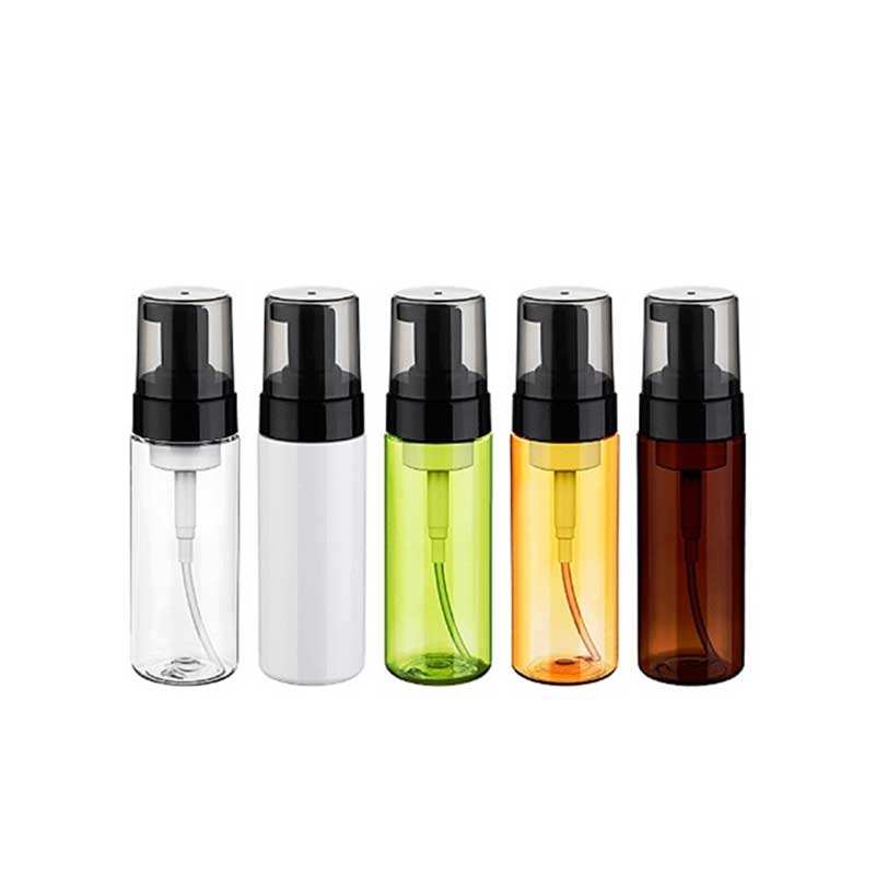 Private Label Pressing Mousse Foam PET OEM ODM Eyelash Shampoo 50ml 100ml 150ml  Plastic Face Bubble Pump Bottle Simple Style