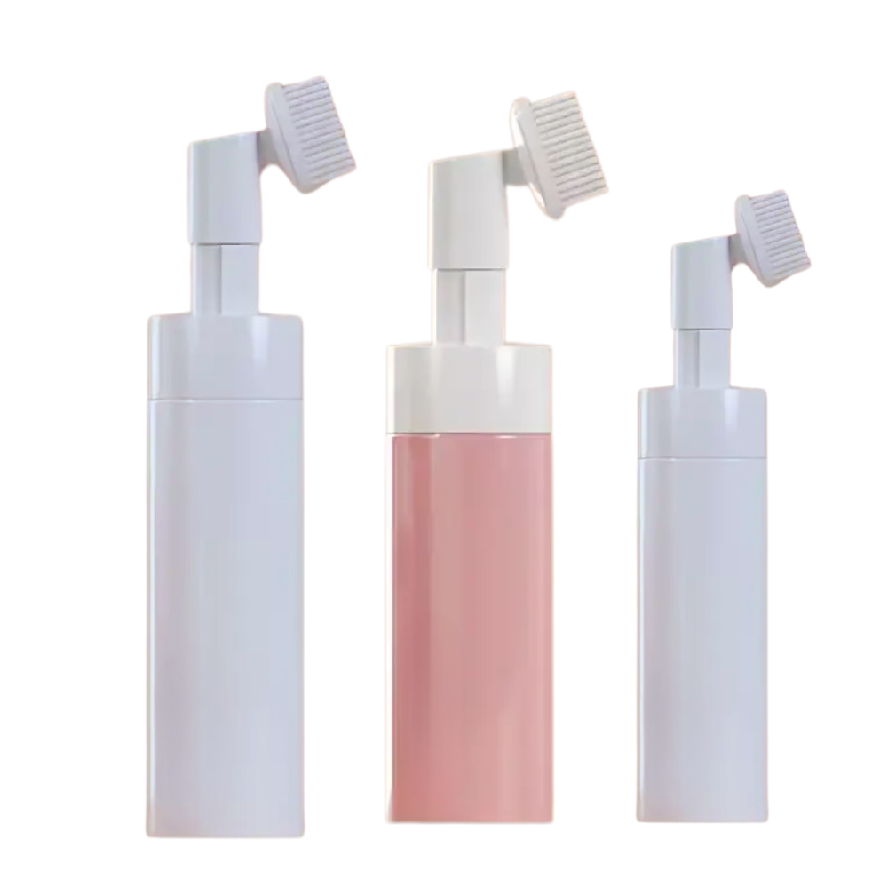 Wholesale Hot Items Foam Bottle 100ml 150ml 200ml PET Bottle for Cleaner Foam Bottle With Brush for Face Cleanser Hand Sanitizer