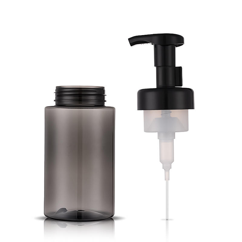Wholesale Price 350ml 500ml Large Black Foam PET Bottle Children's Bubble Bath Lotion Press Pump Plastic Bottle