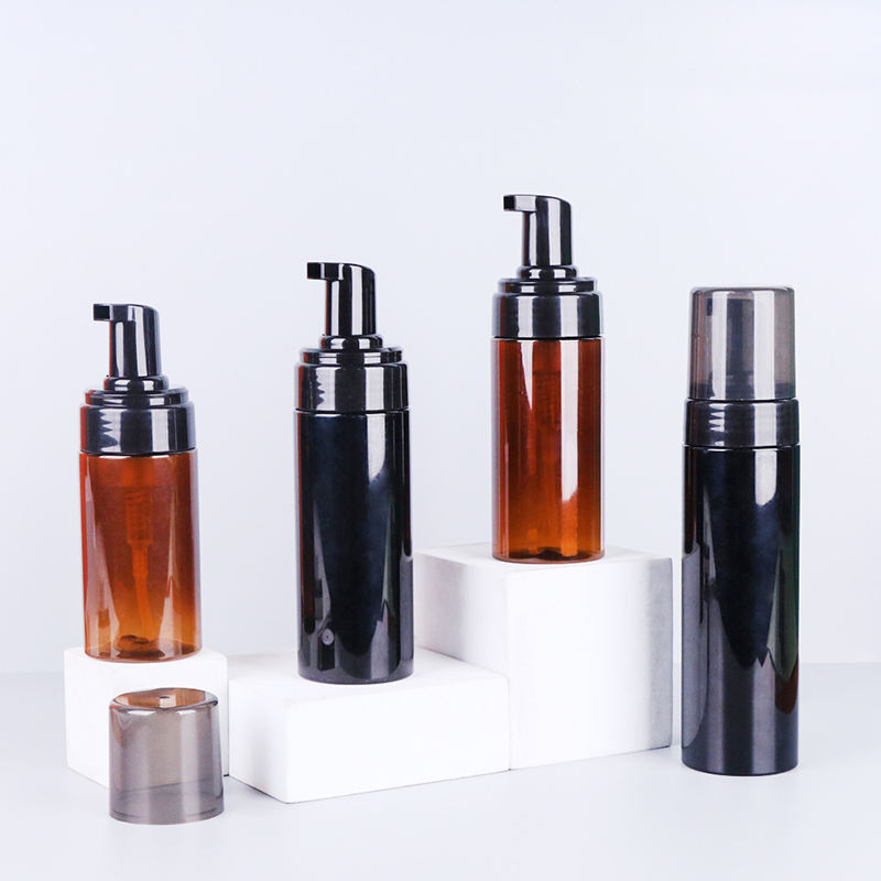 40ml 50ml 60ml 80ml 100ml Empty Amber Black White Cosmetic Plastic PET Shampoo Foam Bottle
