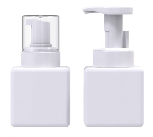 New Arrival Eco Friendly Empty  Square Refillable Foam Pump Bottle Foam Cleanser Bottle