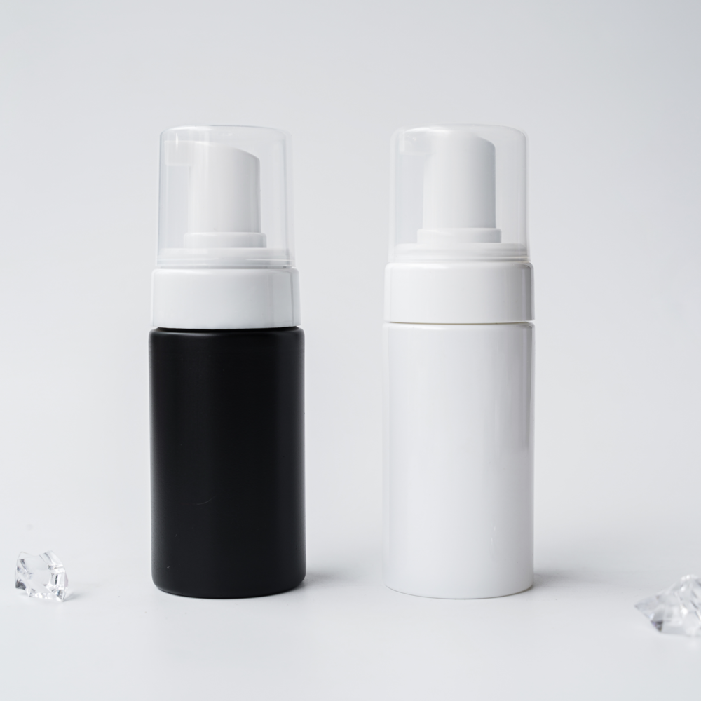  Factory Stock Unique Empty Face Wash Soap Foam Bottle Cream 100ml HDPE Bottle For Clear Matte White Pump Spray