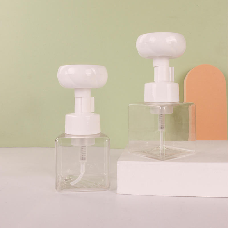 Flower Foam Bottle,Creative Push Filling Bottle,Bathroom Lotion Shower Gel Hand Soap Bottle