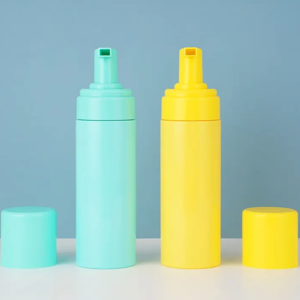 PET Plastic Bottle Foaming Bottle 100ml 150ml 250ml Customized Color with Pump Head for Soap Shower Gel 