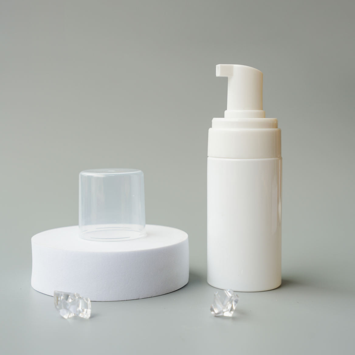  Factory Customized 100ml PP Foam Pump Bottle with Pet Lid Hot Selling for Skin Care Serum & Lotion Facial Cleanser