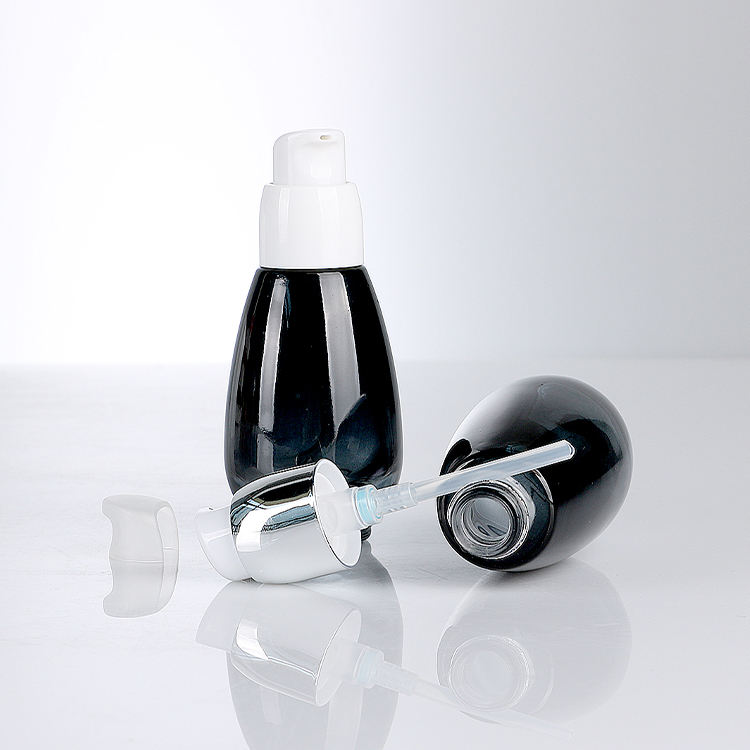 Glass Bottles for Gift Frosted Foam Pump Foam Stainless Amber Jars With Lid Steel Lotion Pump for Body Oil Pump Bottle Lotion