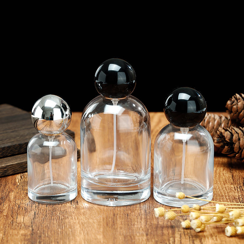 Wholesale Transparent Luxury 30ml 50ml 100ml Unique Shape Spray Perfume Bottle