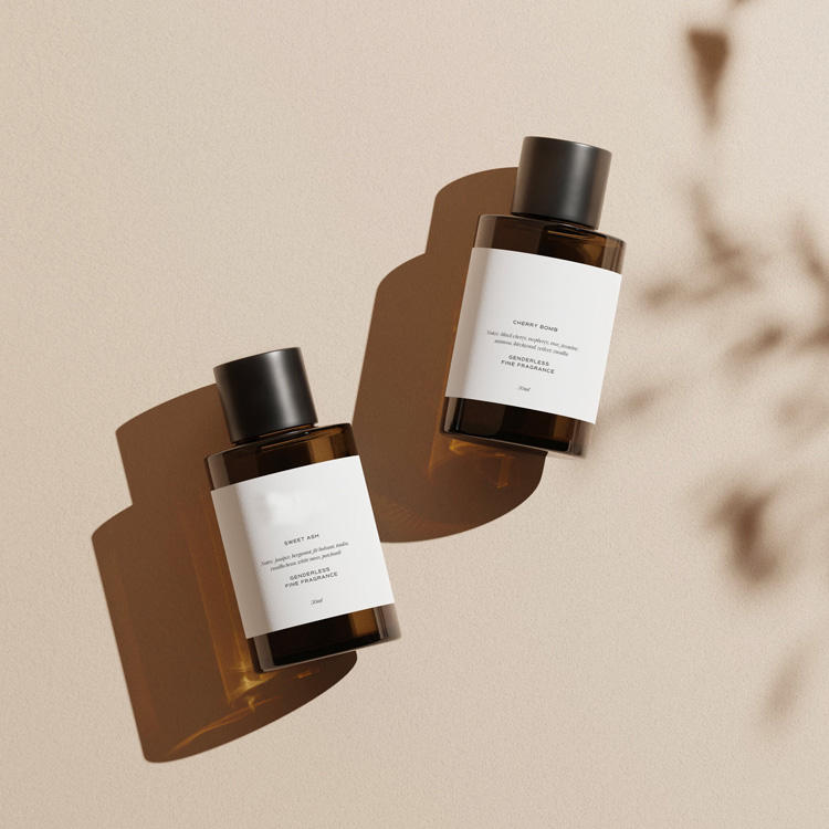 30ml 50ml 100ml Luxury Fine Mist Parfum Fragrance Round Cylinder Spray Glass Perfume Bottle with Lid