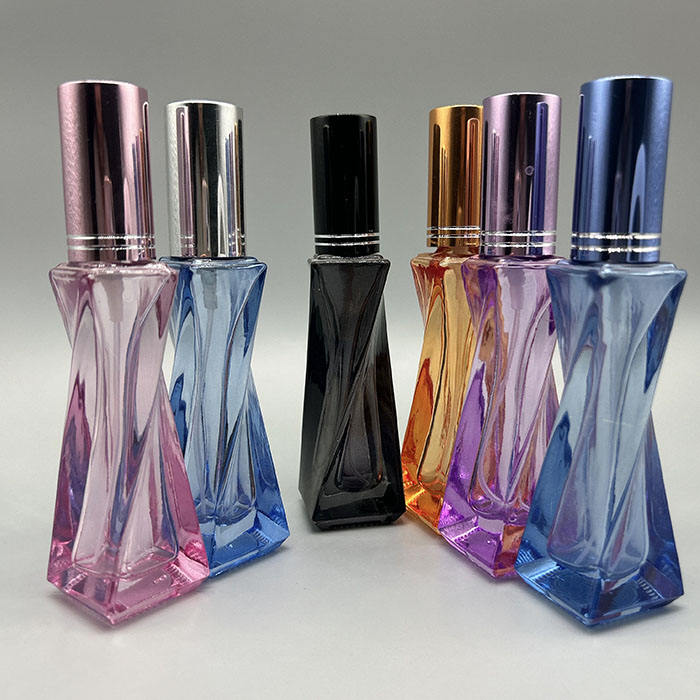 Manufacture 30ml Special-shaped Colored Perfume Glass Bottle 