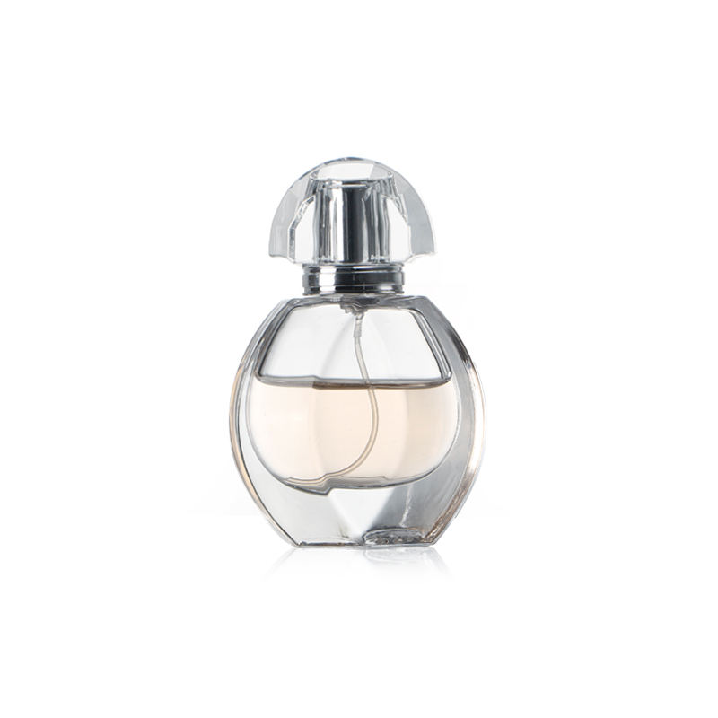 Transparent 30ml Unique Design Glass Perfume Bottle High Quality Glass Bottle with Metal Cap