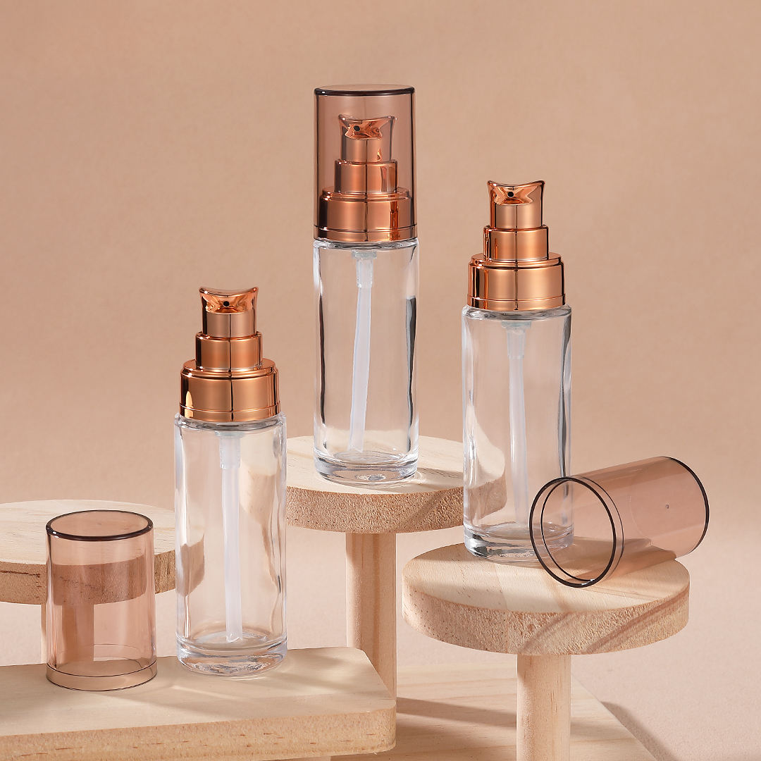 30ml Round Bottle Cosmetic Skincare Foundation Lotion Packaging Liquid Foundation Bottle
