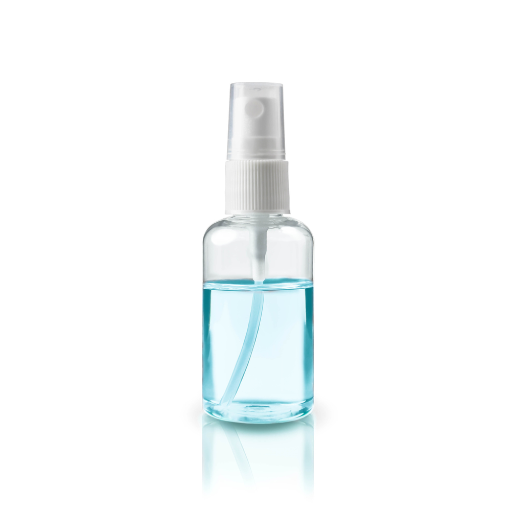 Custom-Colored White PET Plastic 50ml Bottle Spray Head Shampoo Lotion Customizable Logo Cosmetic Mineral Glass Spray Bottles