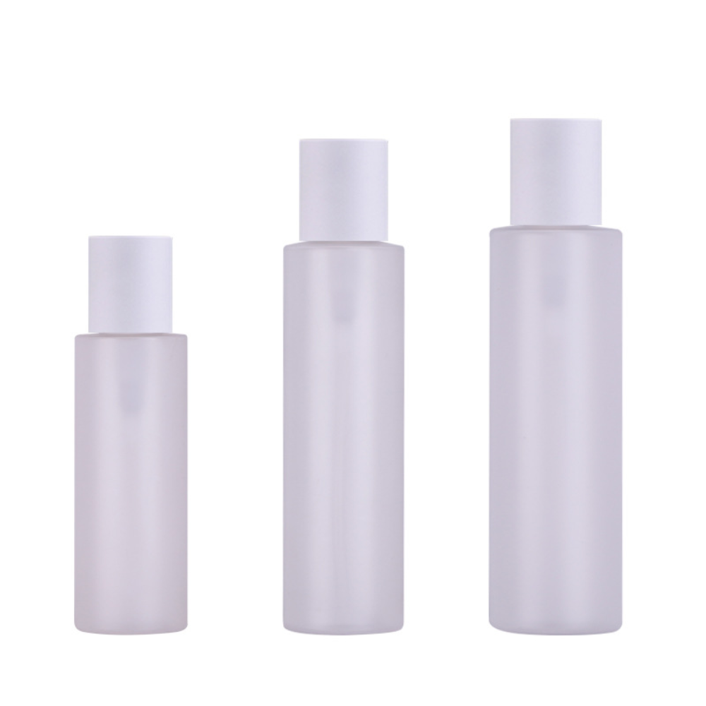 Cosmetics PET Cylindrical Pump Bottles 250ml Capacity for Shampoo Lotion Care Logo Printing 