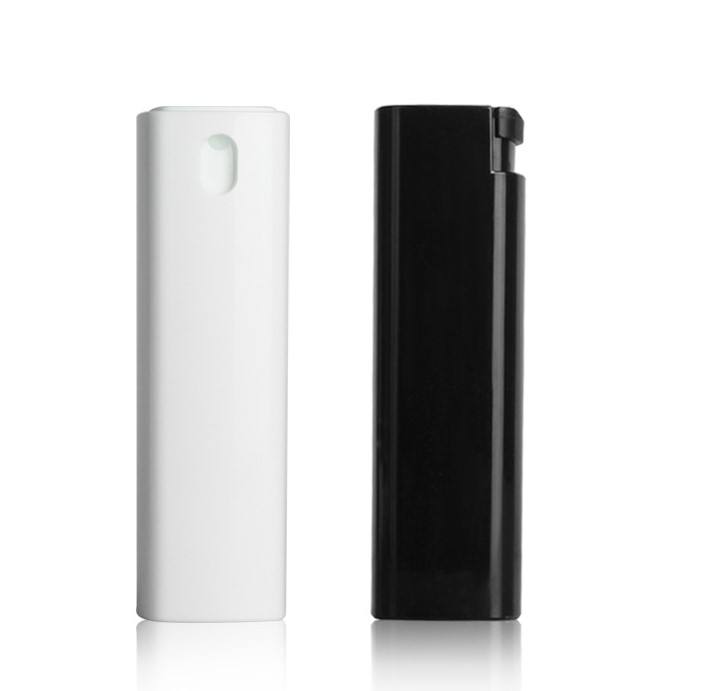 30ml Portable Square Plastic PP As Perfume Bottle Small Capacity Screen Cleaner Spray Bottle