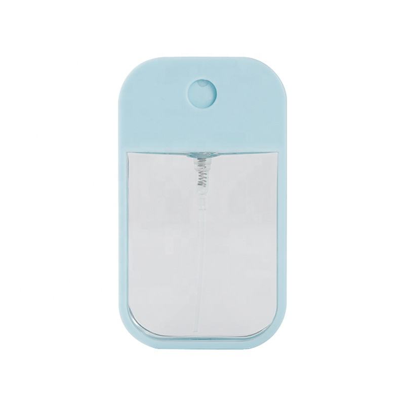 Wholesale Empty 45ml Plastic Portable Pocket Perfume Spray Bottles Square Card Design Spray Bottle