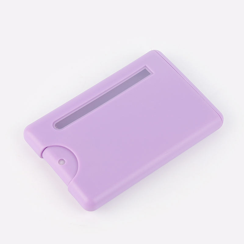 Screen Printing 20ml Plastic Credit Card Flat Spray Bottle Pocket Size Card Sprayer Empty White Credit Card Perfume Spray