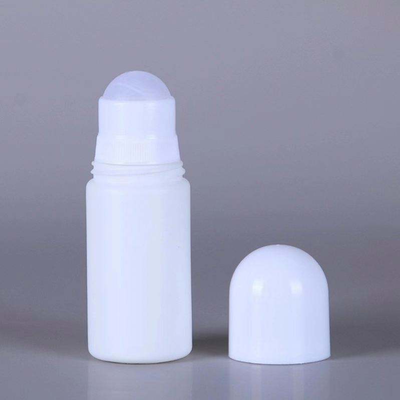 High Quality Wholesale 30ml 50ml Size Empty Refillable Round Cosmetic Plastic Deodorant Roll Roller on Ball Bottles