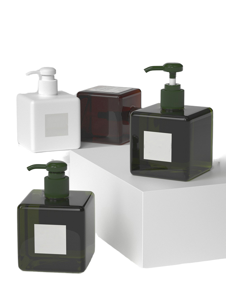 Factory 100Ml 150Ml 250Ml 280Ml 450Ml Press Pump Bottle Skincare Empty Cosmetic Plastic Lotion Bottle square Bottle