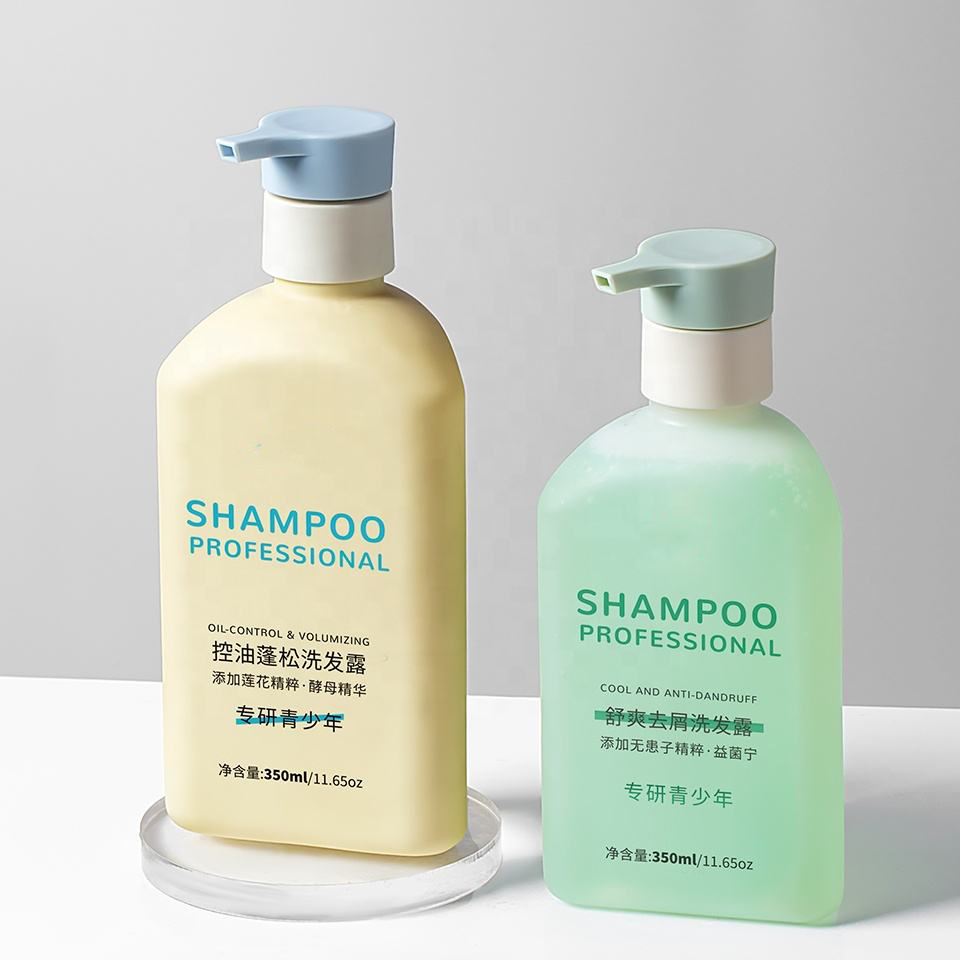 Factory 365ml HDPE Cosmetics Packaging Bottle Empty Body Lotion Shower Gel Shampoo Press Pump Plastic Bottle