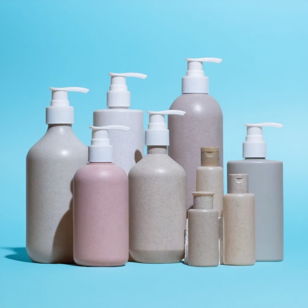 Factory Direct Price Custom Oval Shaped Empty PET Plastic Container Bottles with Press Pump for Shampoo & Cosmetic