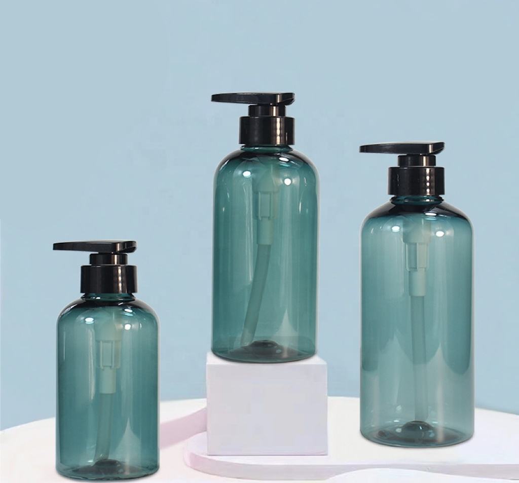 Factory Stock 300ml 400ml 500ml Press Shampoo Shower Gel Bottle, Washing Lotion Sub-bottling PET Bottle