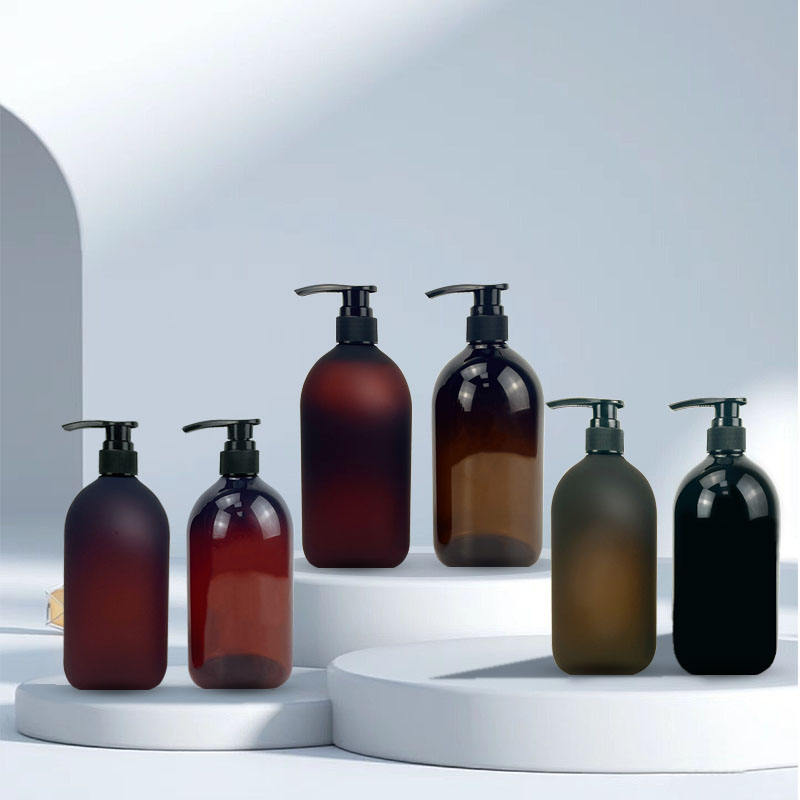 Frosted Matte PET Plastic Empty 250ml 500 ml 800ml 1000ml Cosmetic Press Shampoo Plastic Bottle with Pump Lid