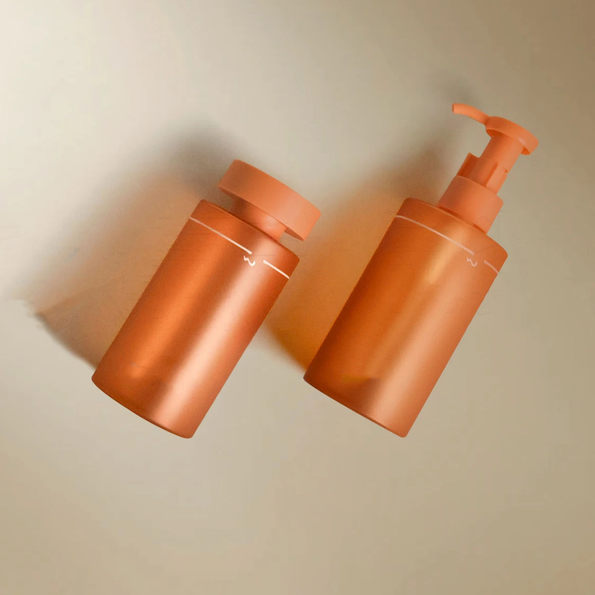 Luxury 200ml Matte Plastic Shampoo Bottle with Lotion Spray Pump  for Shower Gel and Skincare Packaging