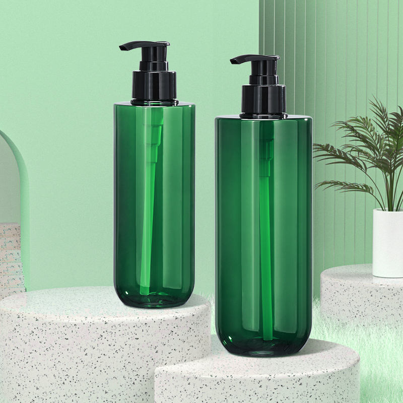 Shampoo Empty Bottle 300/500ml PET Plastic Bottle Press Makeup Remover Oil Water Emulsion Shower Gel Hand Sanitizer Bottle