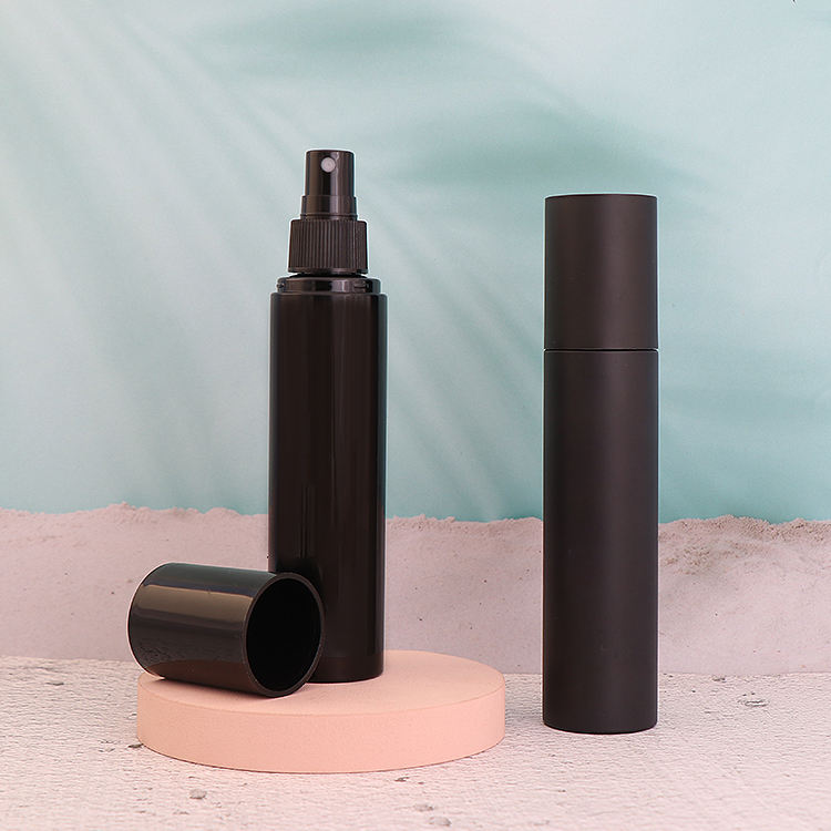 150ml Matte Black Plastic Refillable Spray Bottle