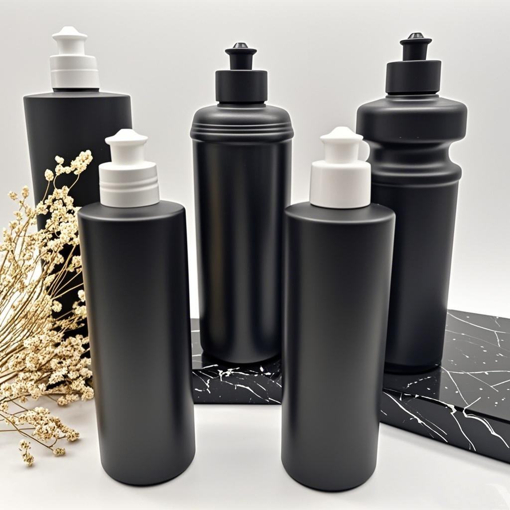 Hot Sale Car Wax Bottle 100ml-1000ml Black PE Flat Cleaning Cream Plastic Pump Spray Bottle Various Capacities Included