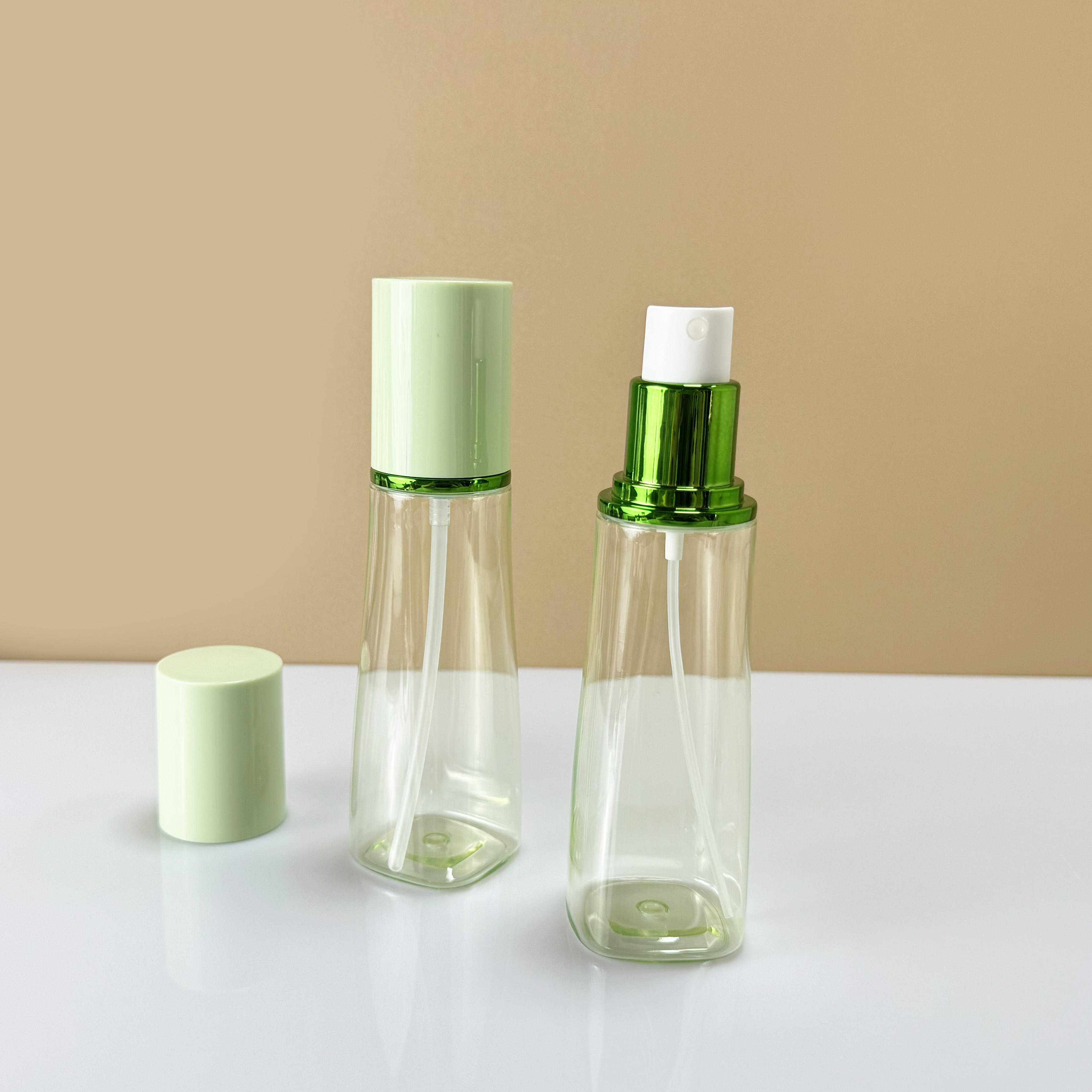 PET  Mist Spray  Bottles for Cosmetic Pump  Bottle 100ml 150ml 220ml PET Lotion Bottle Skin Care Series