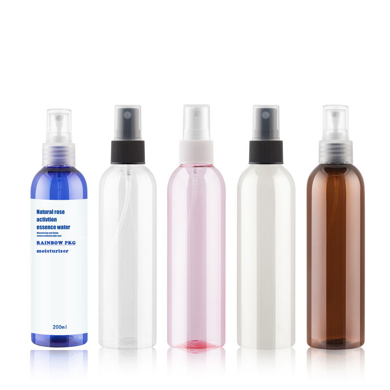 Wholesale Customized Empty Plastic Spray Bottle 200ml Amber Plastic Bottle With Mist Sprayer