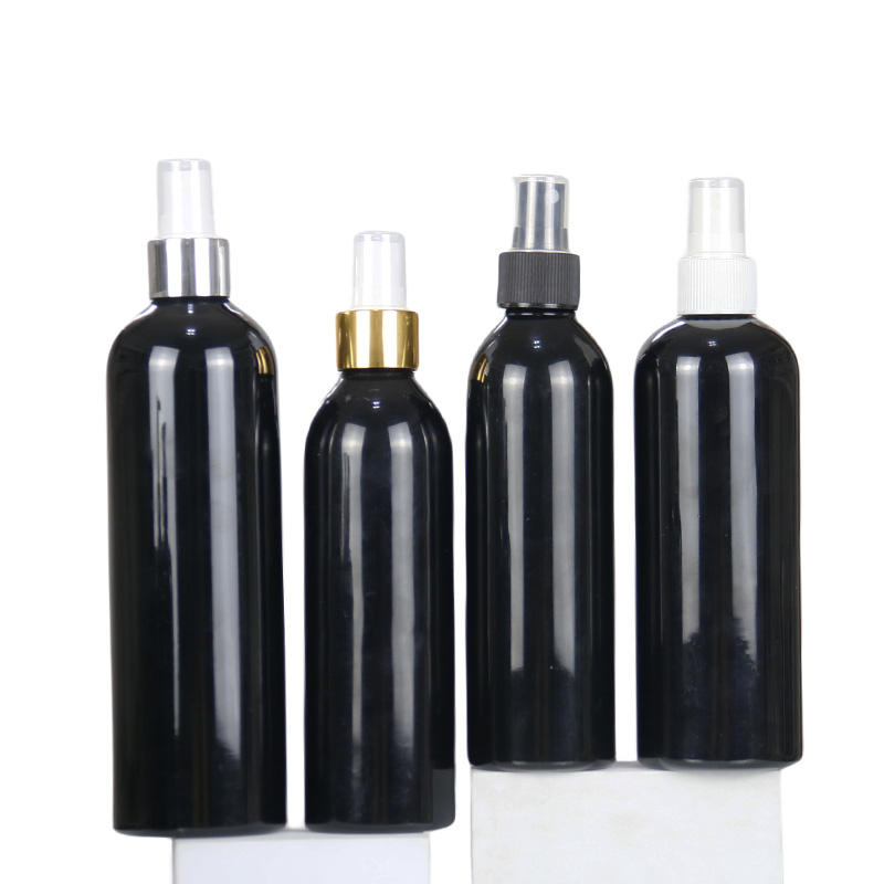 Wholesale Fine Mist 100ml 120ml 150ml 200ml 250ml 500ml clear White Amber Blue PET Plastic Cosmetic Packaging Spray Bottle